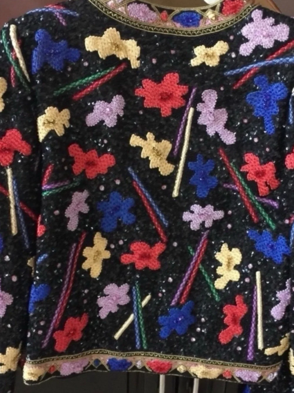 Vintage Richeline Sequined & Beaded Bolaro Jacket - Picture 7 of 7
